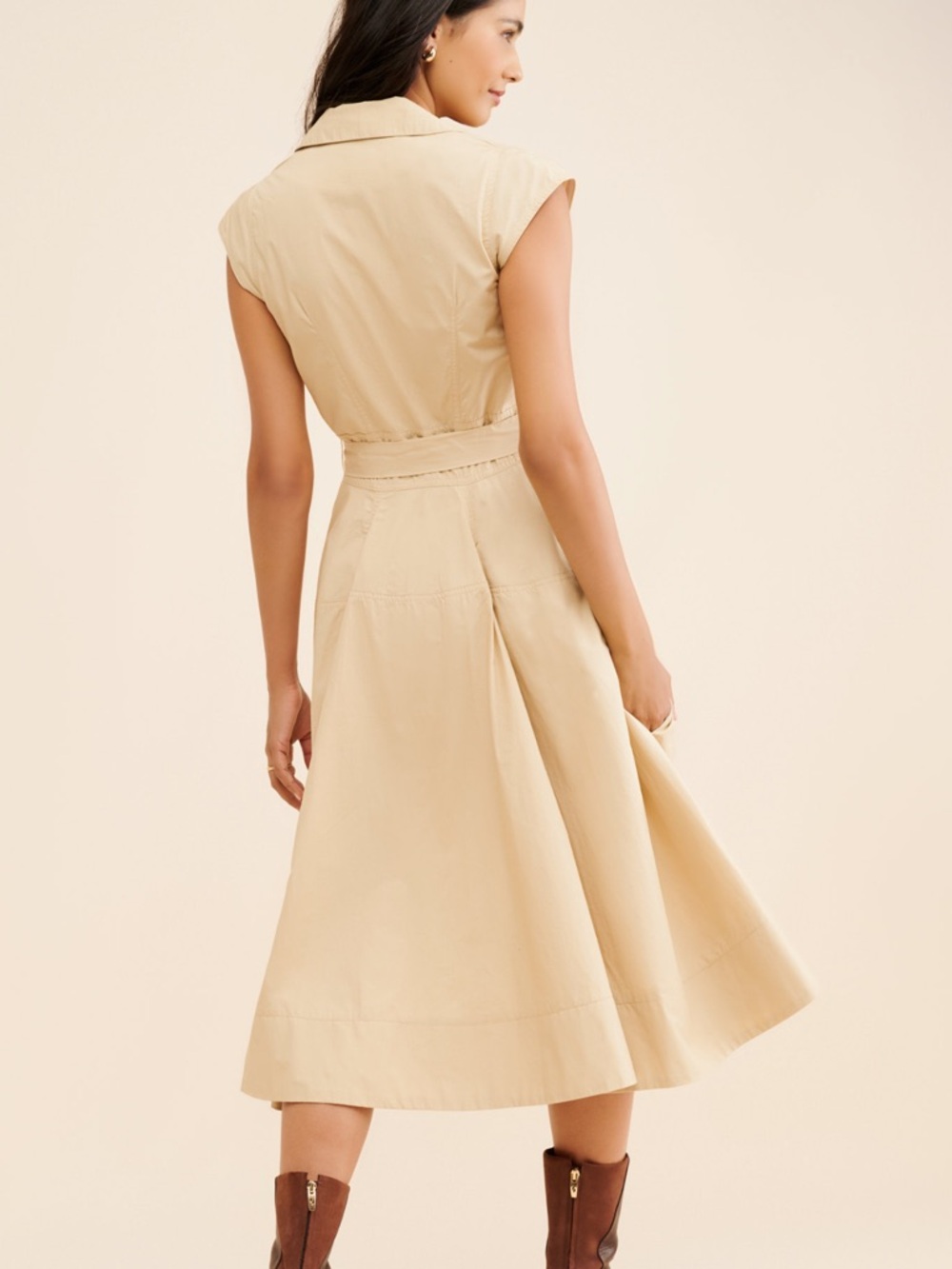 Maeve Sleeveless Collared Midi Dress - Picture 5 of 9
